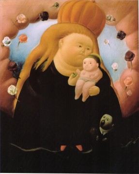 Fernando Botero Painting - Notre Dame de Nueva YorkFernando Botero